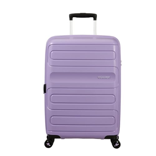 American Tourister Sunside Spinner M - Maleta Extensible (67,5 cm, 72,5/83,5 L), Color Morado, Lavender Purple, M (67.5 cm - 72.5/83.5 L), Maletas y carros