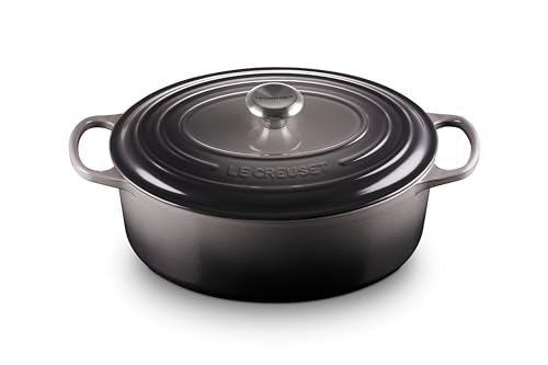 Le Creuset Enameled Cast Iron Signature Oval Dutch Oven, 6.75 qt., Oyster