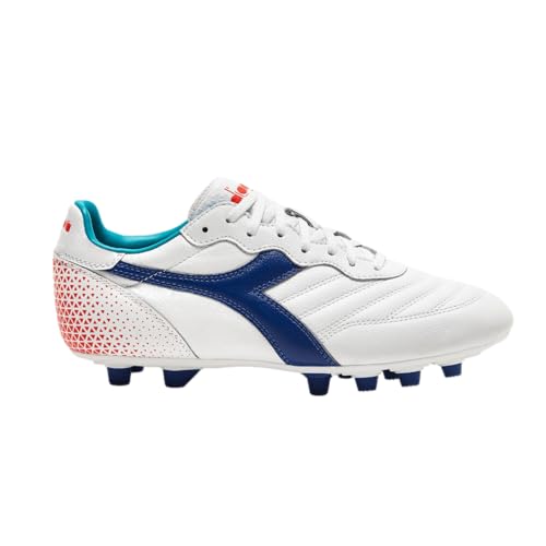 Diadora Brasil GR LT+ MDPU - Premium Leather Water Resistant Soccer Cleats with Firm Ground Sole and Classic Silhouette