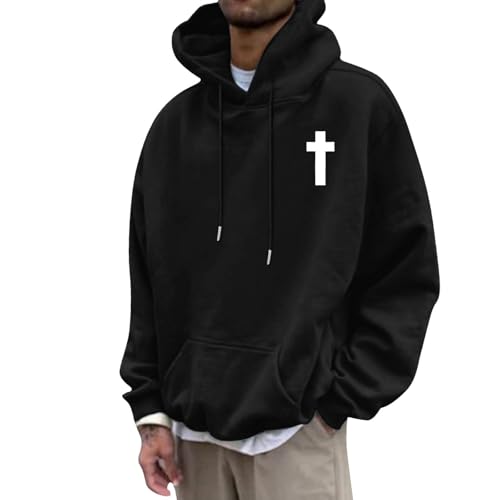 God Loves You Hoodies For Men Christian Faith Jesus Faith Oversized Hooded Sweatshirts Fashion Tunic Pullover Hoodie