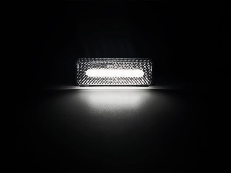 GÁLIBOS LED NEÓN CATADIÓPTRICOS RECTANGULARES BLANCOS 12V 24V 2 UNIDADES