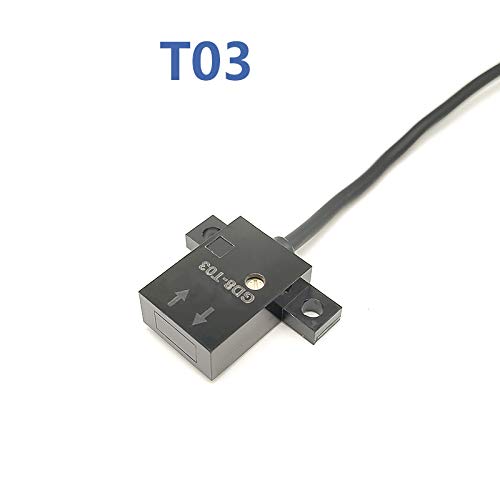 Taidacent 5~24VDC 30MM 4 Wire Flat Infrared Reflective Optical Sensor Photoelectric Switch Sensor High Sensitivity Mini NPN Normally Open (T03)