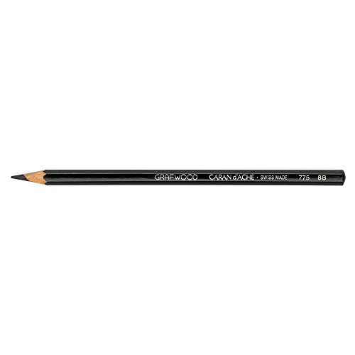 Lápiz de grafito Caran d'Ache Grafwood 8B miniatura 1