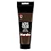 Produktbild Marabu 12010025045 - Acryl Color dunkelbraun 225 ml, cremige Acrylfarbe auf Wasserbasis, schnell trocknend, lichtecht, wasserfest, zum Auftragen mit Pinsel und Schwamm auf Leinwand, Papier und Holz