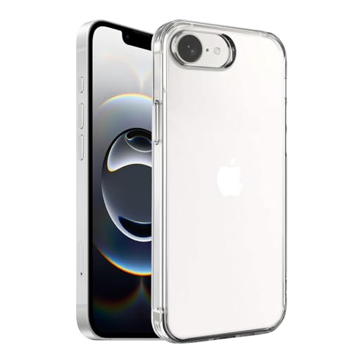 FOR iPhone 16e ケース FOR iPhone 16e 用のカバー 透明 TPU素材 薄型 軽量 指紋防止 耐衝撃 擦り傷防止 柔らかい手触り 対応 iPhone 16e 用の全面保護カバー PCduoduo