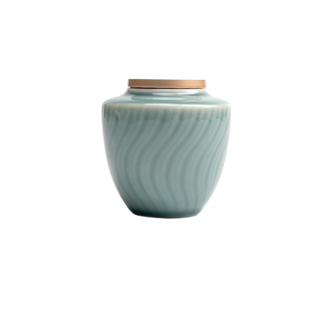 Pojemniki na herbatę Celadon, zbiornik do przechowywania herbaty sypkiej, ceramiczny zbiornik z uszczelnieniem, pojemnik na herbatę Awakening, zbiornik do przechowywania herbaty (A)