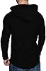 AIYINO Mens Fashion Athletic Hoodies Sport Sweatshirt Solid Color Fleece Pullover 3XL Black #1