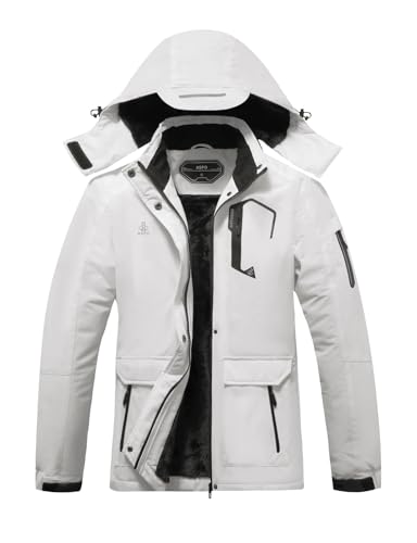 ASPO Women's Waterproof Ski Jacket Warm Winter Snow Coat Hooded Snowboard Windbreaker Fleece Lined...
