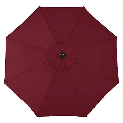 Image of ABCCANOPY 7.5FT Patio Umbrella Outdoor 6 RibsTable Umbrella(Burgundy)