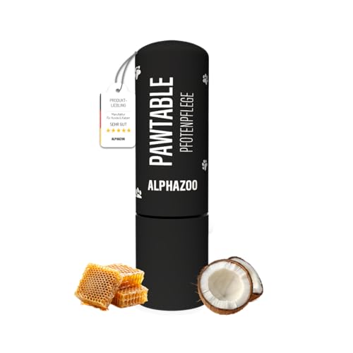alphazoo Pawtable Pfotenpflege 4,6g - Natürliche Pfotenpflege & Pfotenschutz - Pfotenstick -...