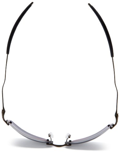 Image of Oakley Men's Nanowire 2.0 Iridium Polarized Sunglasses,Pewter Frame /Black Lens,one size