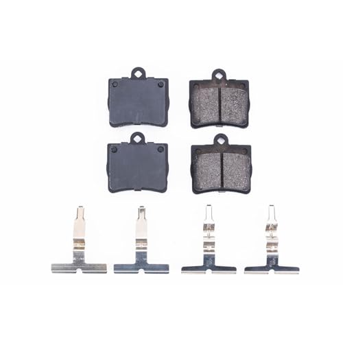 Image of PowerStop Rear Brake Pads for Mercedes-Benz C230 1997-98 - Z17 Ceramic Brake Pads with Installation Hardware, 17-739