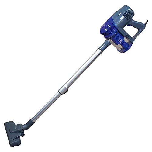 Crisalide® - Escoba eléctrica ciclónica 'My Slim' – 400 W, sin bolsa, contenedor de 0,8 l, filtro HEPA lavable, cepillo para suelos/alfombras, accesorios 2 en 1, cable 4,5 m