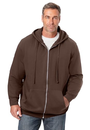 Image of KingSize Men's Big & Tall Fleece Zip-front Hoodie Jacket