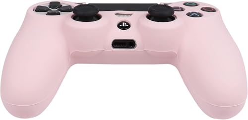 Image of RALAN Pink Controller Skins for PS4, Silicone Controller Cover Skin Protector Compatible with PS4 Slim /PS4 Pro Controller (Pink Pro Thumb Grip x 6,Skull Cap Grip x 2)(Camouflage +White