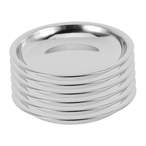 OFFSCH Jewelry Scale Trays 6 Pcs Electric Weighing Trays for Rhinestones Gemstones Stainless Steel