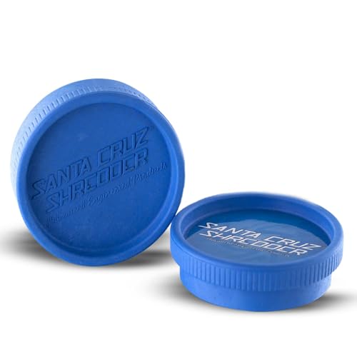 Santa Cruz Shredder Grinder for Spices Knurled Top for Stronger Grip 2-Piece Medium 2.2 (Blue)