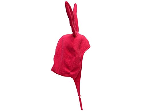 Family Matching Bunny Hat Cute Solid Pink Color Rabbit Ears Mom Kids Bunny Fleece Beanie Caps Warm Hats2