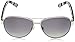 Kate Spade New York Women's Dalia 2 Polarized Rectangular Sunglasses, Silver Black, 58 mm
