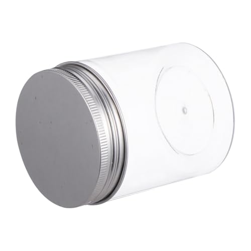 EXQUIMEUBLE 多用途透明食品保存容器 クッキージャー 密封缶 茶葉ナッツ乾燥果実収納 製 素材 キッチン用食品ストレージ