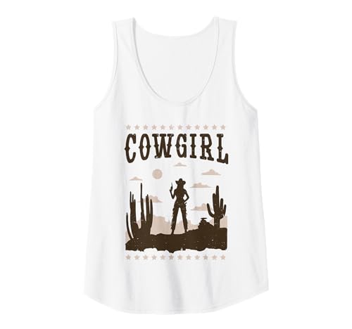 Femme Cowboy Femme Déguisement Western Cow Girl Vintage Débardeur