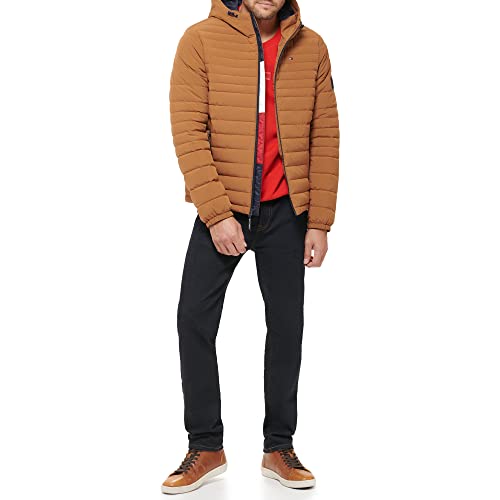 Image of Tommy Hilfiger Men's Stretch Poly Hooded Packable Jacket