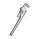 VEVOR 3-teiliges Rohrzangen-Set, 10 14 18 gerade Aluminium-Rohrzange, verstellbarer Sanitärschlüssel, mit hochfester Backe und ergonomischem Griff, aufhängbares Design, für Wasserleitungen