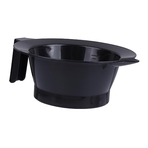 Veemoon 4 Piezas Kit de Tazones para Teñir Cabello de Plástico Duradero con Mango Accesorios Prácticos para y Aplicación Peluquería Diy Diseño Negro Ergonómico Fácil de Usar