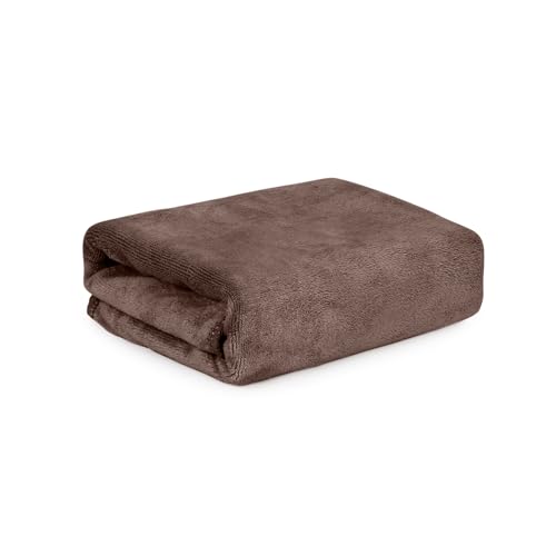 Image of HOUSSE Premium Microfiber Bath Towel - Extra Large 75x150cm Quick Dry Towels for Women Men & Kids | Super Soft Plush 550 GSM | Ultra Absorbent for Home Swimming Sports & Travel (Fossil)