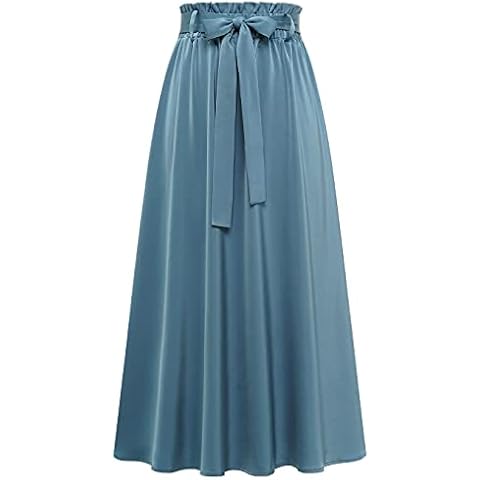 BeryLove Damen Rock Lang Elegant Maxirock Cover