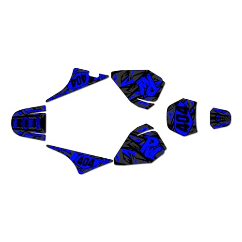 Kalair GFX Graphics Kit for Yamaha PW80 (1990-2008) SHATTER Series Blue-shift 09 Mil - Dirt pit bike motorcycle stickers, dirtbike racing automotive decal motocross accessories no-plastics