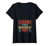 Photo Gallery donna 36th birthday legend since march 1987 36 years old maglietta con collo a v Photo Gallery donna 36th birthday legend since march 1987 36 years old maglietta con collo a v