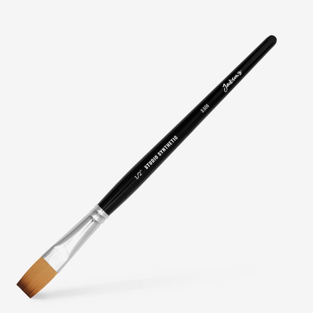 Jackson's Flat 1/2 Studio Synthetic Watercolour Brush