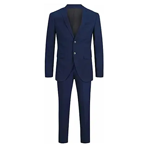 Traje Jack & Jones Jprsolaris Azul Marino Ajuste Muy Ajustado Cover