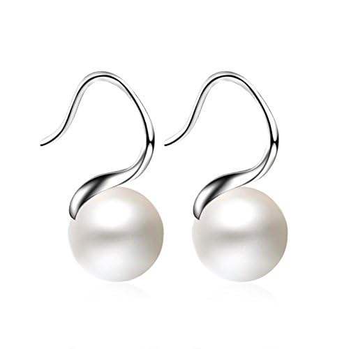 Perles d'eau douce boucles d'oreilles argent 925 cadeau pierre de naissance - 3
