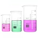 - Le verre transparent permet une observation facile des niveaux de liquide et des réactions, fournissant des mesures et des analyses précises lors des expériences.