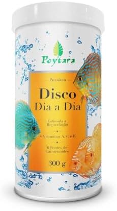 Poytara Ração Disco Dia Até Dia Para Peixes 300G Para Peixes