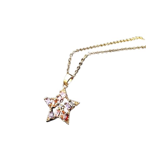 Collier pentagone classique coloré et chaîne de clavicule exquise pour sublimer votre style
