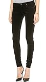AG Adriano Goldschmied Women's Skinny Legging Velvet Pants, New Super Black, 26