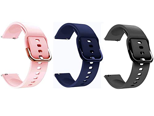 Image of ADAMO 20mm Watch Strap Combo Compatible for Bip U Pro /GTS /BIP 3 Pro /Icon Buzz and All 20mm Wristwatch and smartwatches