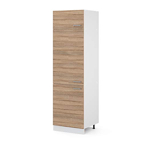 Vicco Armoire pour frigo R-Line, Sonoma, 60cm, pour Une Combinaison Libre au Sein de systèmes de Cuisine modulaires