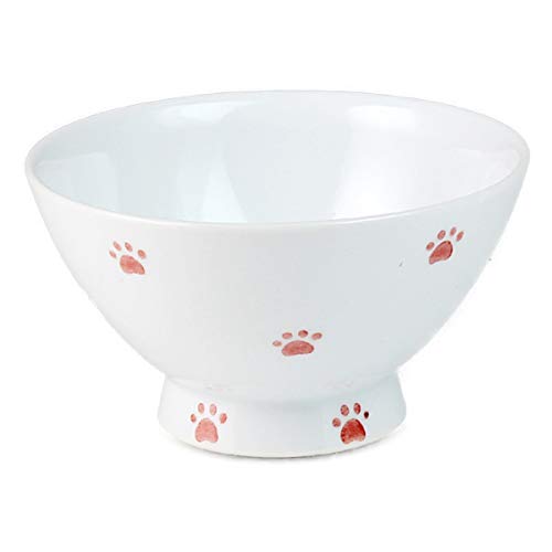 ランチャン 飯碗 ミニ 茶碗  マルチ ねこのあしあと N912491 10.1×5.6cm 波佐見焼 日本製