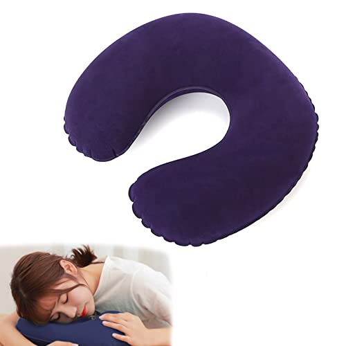 ネックピロー U型まくら 携帯枕 U型 首枕 エアーピロー くびまくら 手動プレス式膨らませる ねっくぴロー 旅行用 飛行機 トラベル 旅行枕