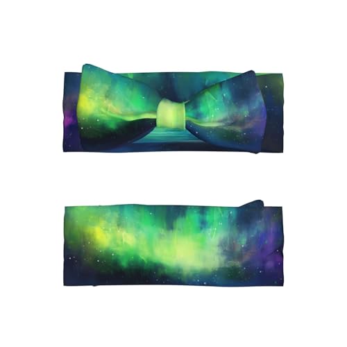 Northern Lights Bow headband, children's elastic bow hair accessories, 0-6 months, hair bows for newborns, infants, toddlers2