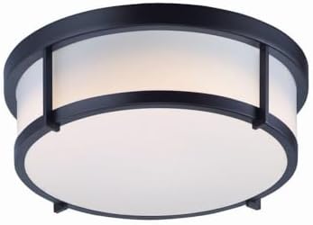 Maxim Rogue - 16W 1 LED Flush Mount-5 Inches Tall and 13 Inches Wide-Black Finish