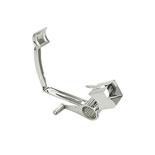 Käsereibe, drehbar, Schneider für Käsereibe, vielseitig einsetzbar, aus Edelstahl mit 4 Hobeln