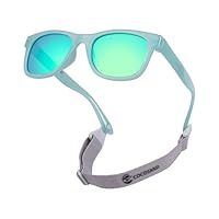 COCOSAND Baby-Sonnenbrille mit Polarisation und Band, UV-Schutz, für Mädchen, Jungen, Säuglinge, Kleinkinder, Neugeborene 0-24 Monate