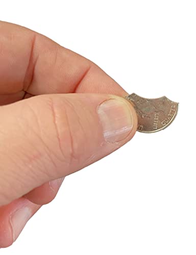 Ted's Sterling Magic US Bite Out Quarter Trick Kit with 5 Replacement Rubber Bands (Bite Out Quarter)