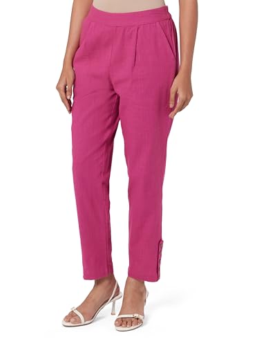 Image of Jaipur Kurti Women's Pleat-Front Regular Pants