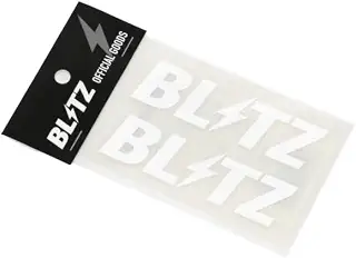 BLITZ(ブリッツ) BLITZ ロゴステッカー w100mm WHITE(2枚入) 13555